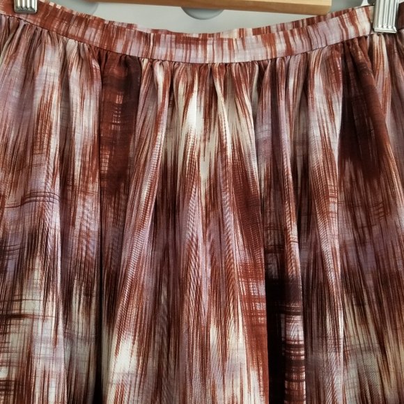Elizabeth and James Boho Silk A-line Skirt - Picture 3 of 8